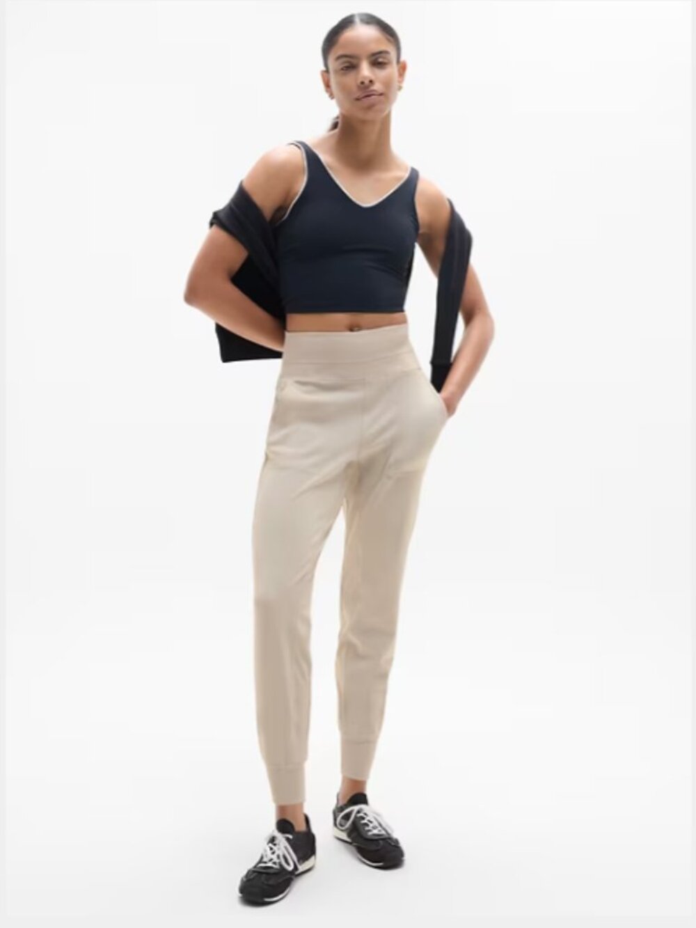 Athleta Venice High Rise Jogger – Cream – XS